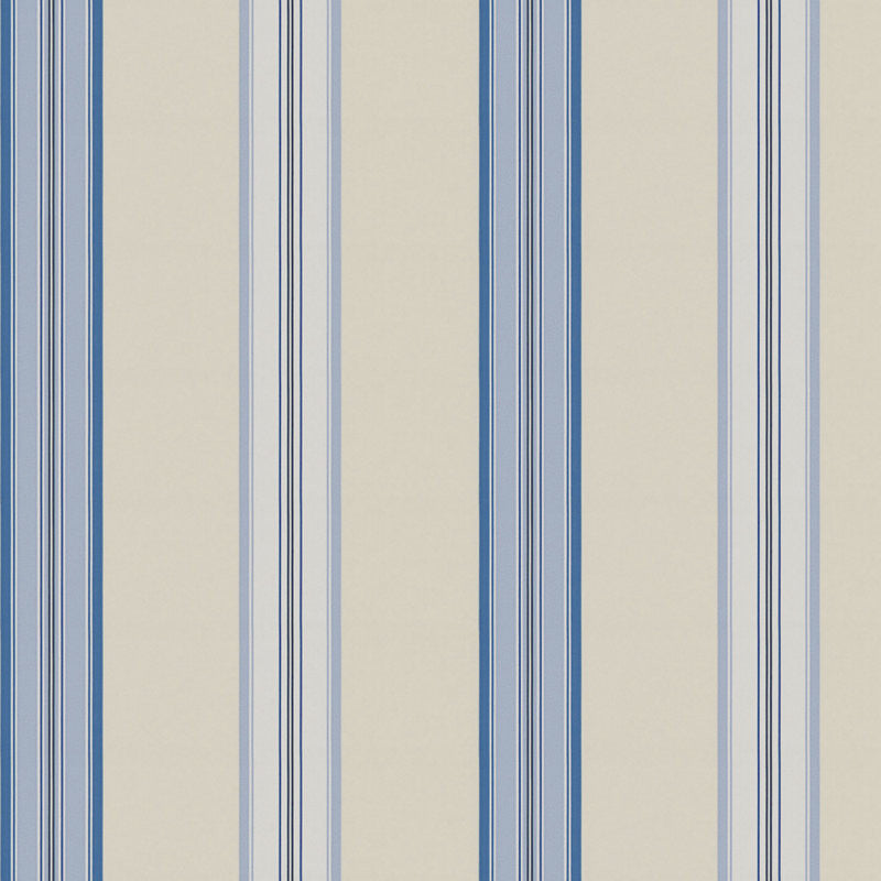 Ralph Lauren Wallpaper LWP30607W Dunston Stripe Porcelain