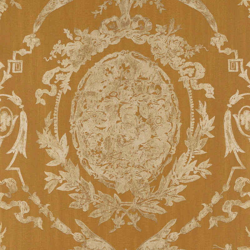 Ralph Lauren Wallpaper LWP50931W Abbeywood Damask Antique Gold