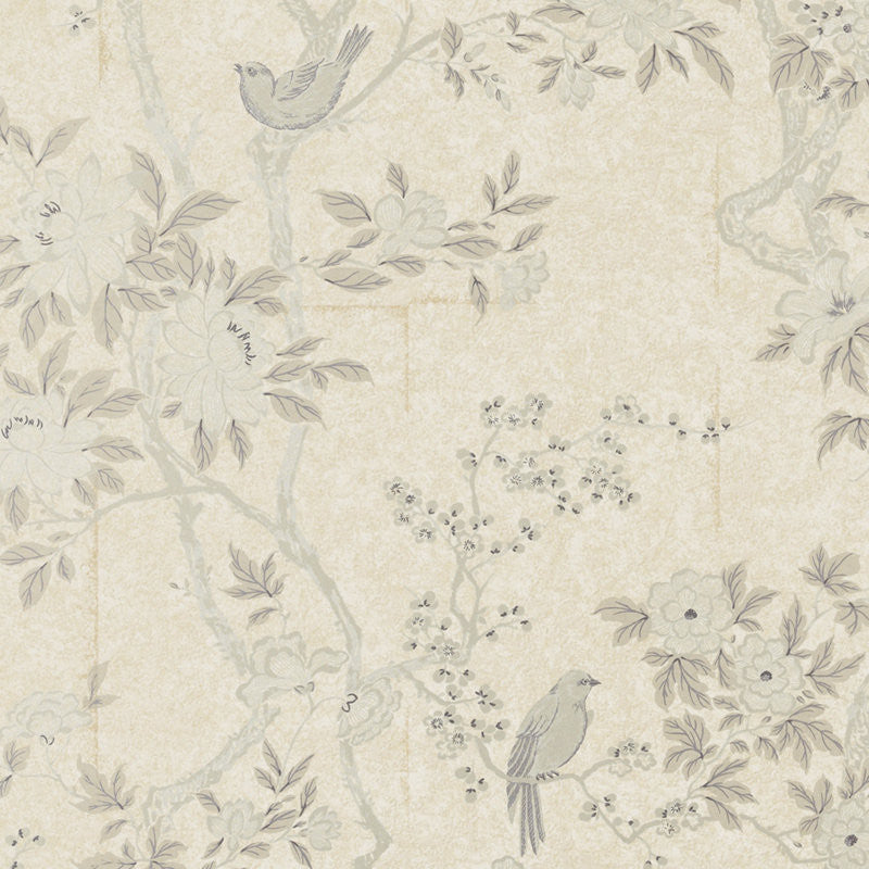 Ralph Lauren Wallpaper LWP60740W Marlowe Floral Mother Of Pearl
