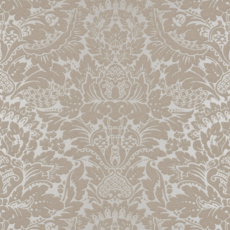 Ralph Lauren Wallpaper LWP64366W Delamere Damask Pewter