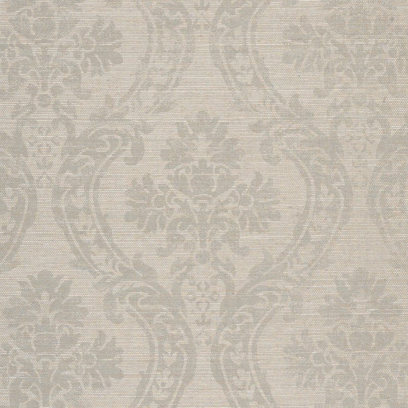 Ralph Lauren Wallpaper LWP64369W Isora Damask Platinum Platinum