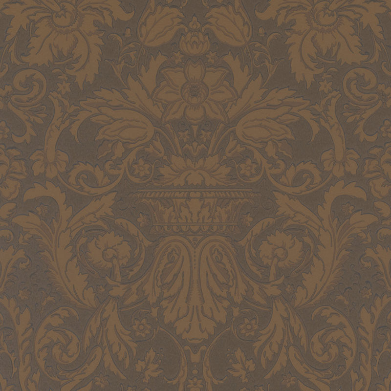 Ralph Lauren Wallpaper LWP65710W Chelsea Damask Walnut