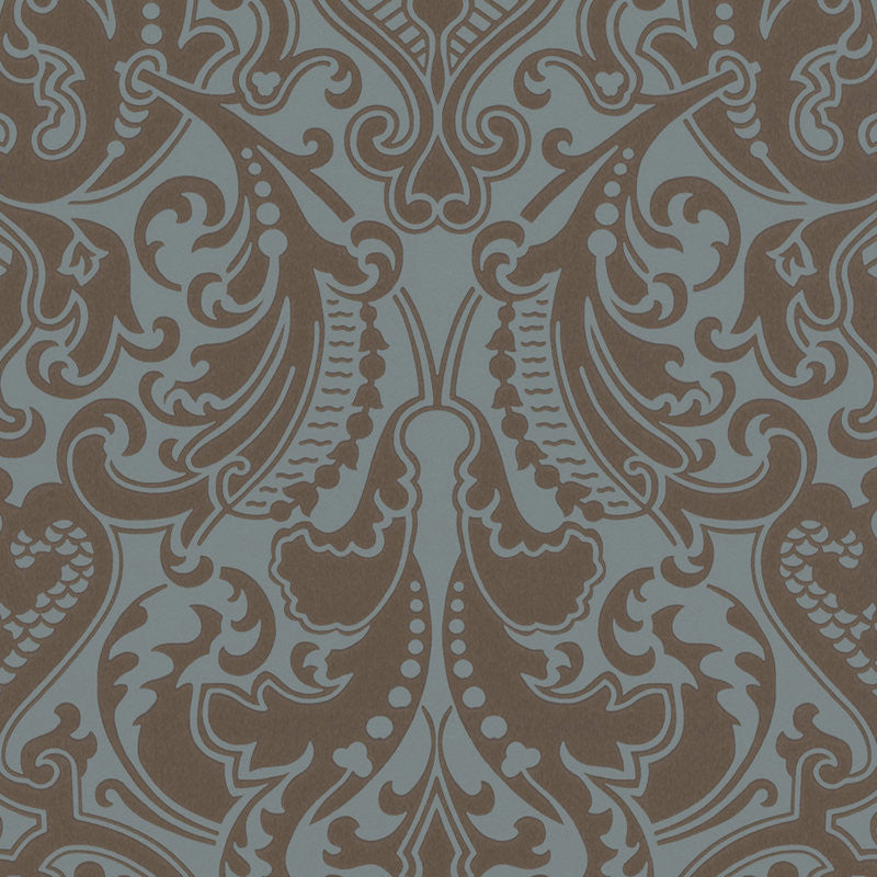 Ralph Lauren Wallpaper LWP65713W Gwynne Damask Peacock