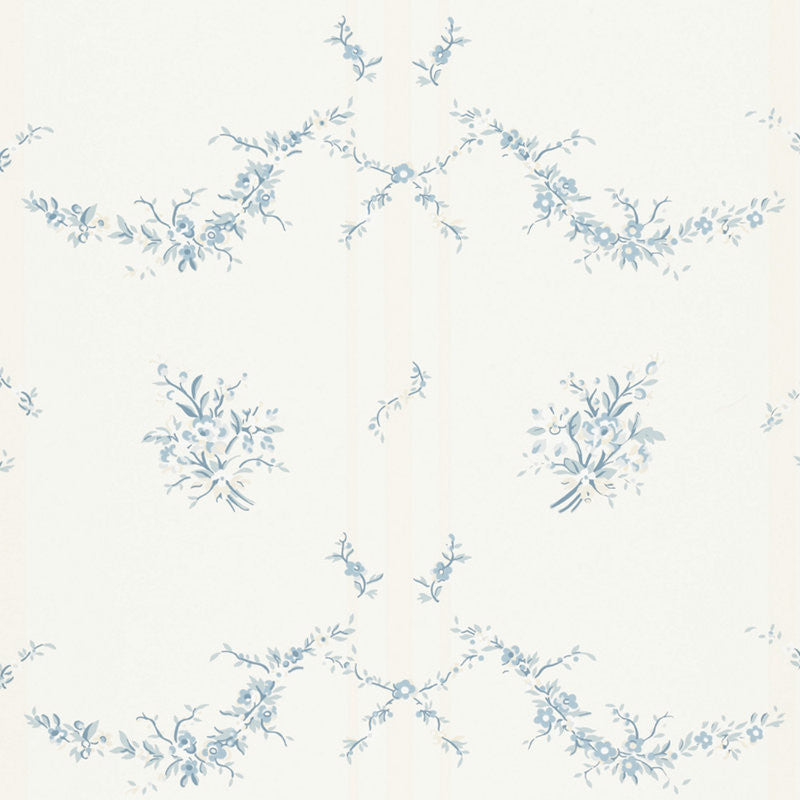 Ralph Lauren Wallpaper LWP66227W Tuilleries Stripe Porcelain