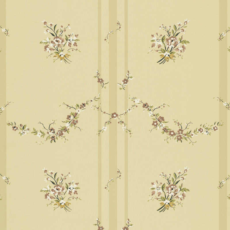 Ralph Lauren Wallpaper LWP66228W Tuilleries Stripe Tea