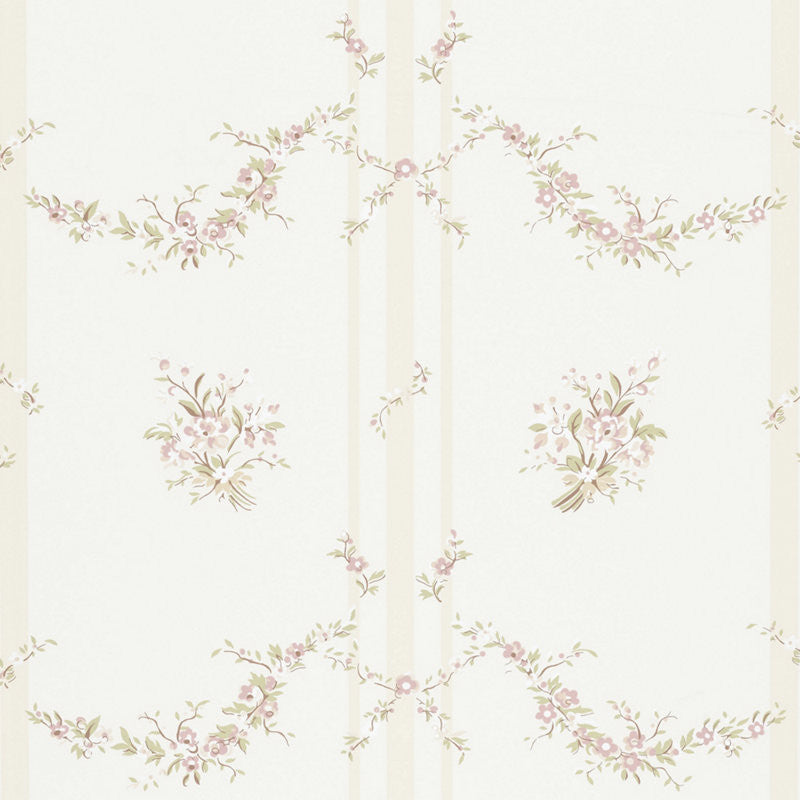 Ralph Lauren Wallpaper LWP66229W Tuilleries Stripe Pale Pink