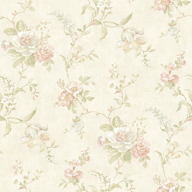 York NK2000 Nantucket Floral Trail Wallpaper