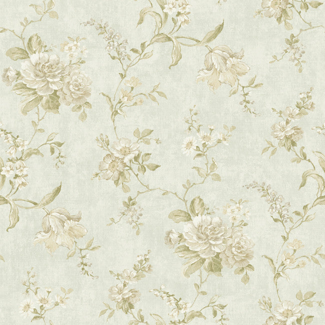 York NK2002 Nantucket Floral Trail Wallpaper