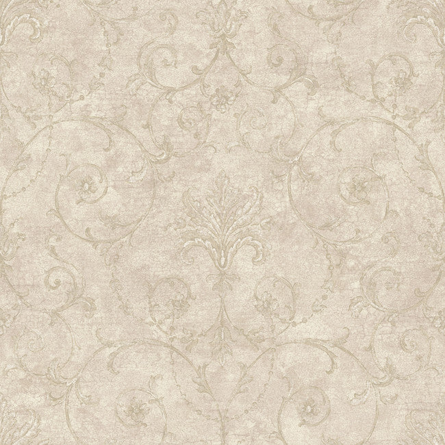 York NK2039 Nantucket Baroque Allover Wallpaper