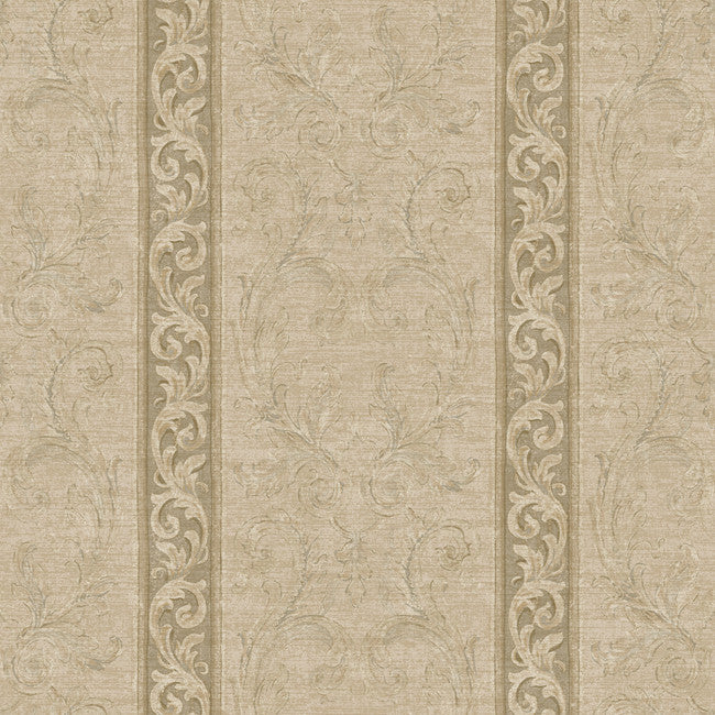 York NK2072 Nantucket Jacobean Stripe Wallpaper