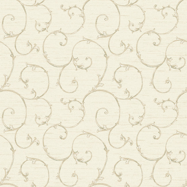 York NK2149 Nantucket Small Decorative Scroll Wallpaper