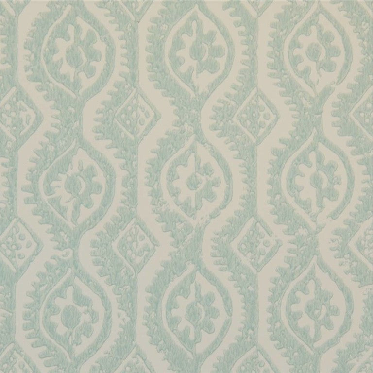 Lee Jofa Wallpaper PBFC-3509.13 Small Damask Aqua