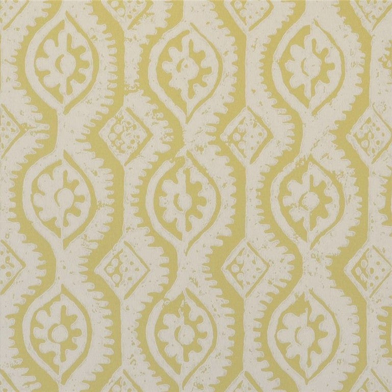 Lee Jofa Wallpaper PBFC-3509.14 Small Damask Yellow
