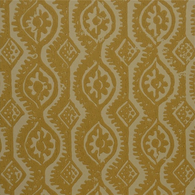 Lee Jofa Wallpaper PBFC-3509.4 Small Damask Ochre
