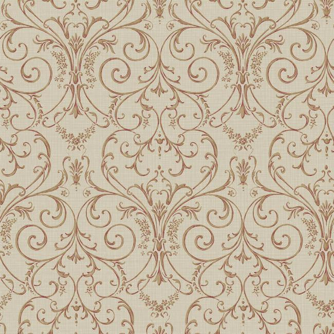 York Wallpaper PN0417 Scroll Damask