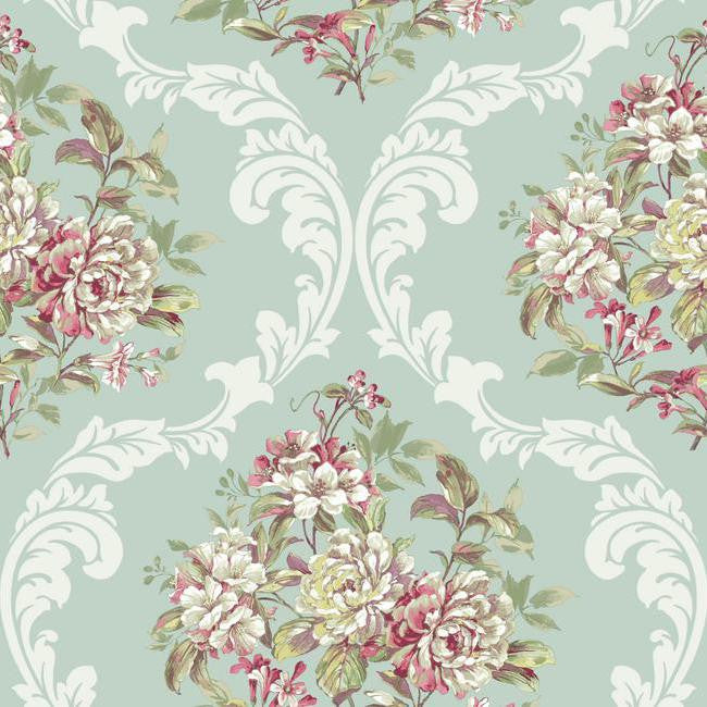 York Wallpaper PN0452 Framed Bouquet