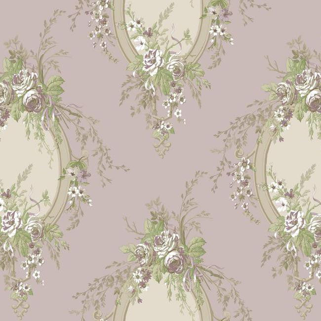 York Wallpaper PN0464 Floral Cameo