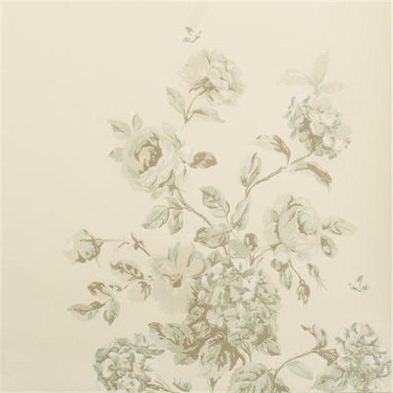 Baker Lifestyle Wallpaper PW78003.1 Mottisfont Ivory/Aqua