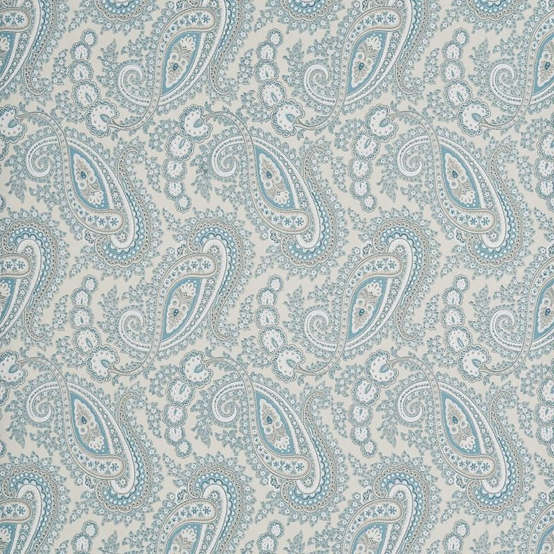 Baker Lifestyle Wallpaper PW78018.2 Kathak Paisley Aqua/Cream