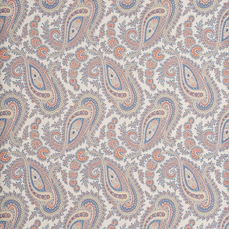 Baker Lifestyle Wallpaper PW78018.3 Kathak Paisley Red/Indigo/Biscuit