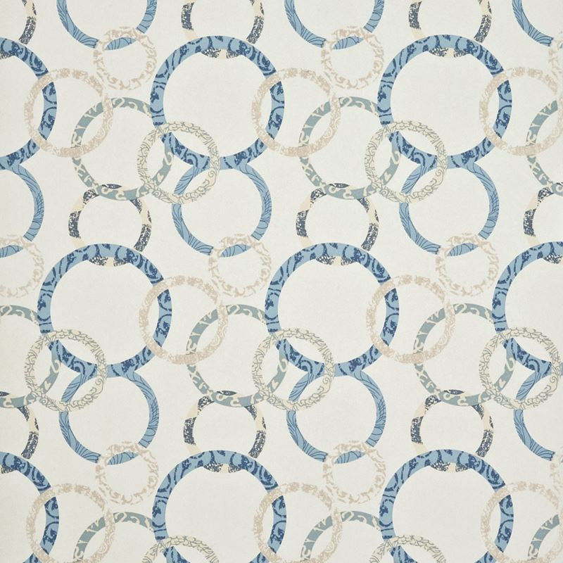 Baker Lifestyle Wallpaper PW78019.6 Roundel Delft/Neutral