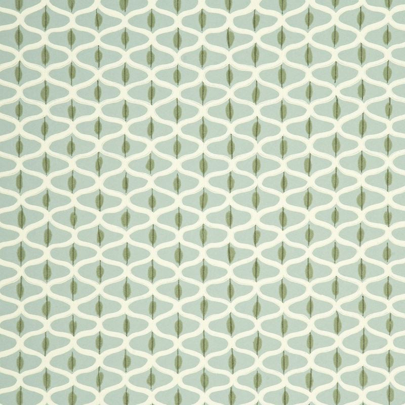Baker Lifestyle Wallpaper PW78021.2 Coffee Bean Aqua/Silver/Cream