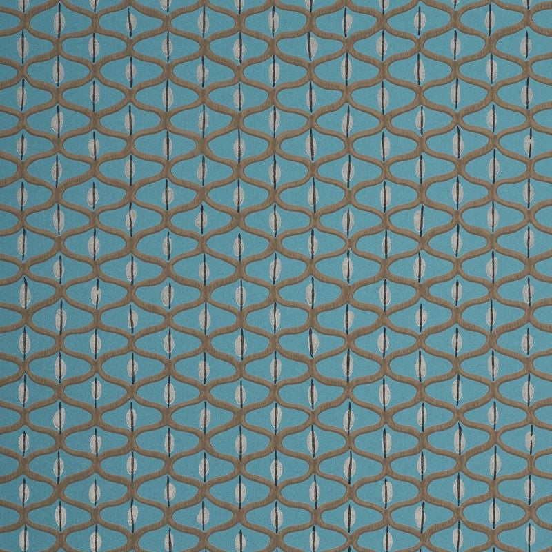 Baker Lifestyle Wallpaper PW78021.5 Coffee Bean Teal/Silver