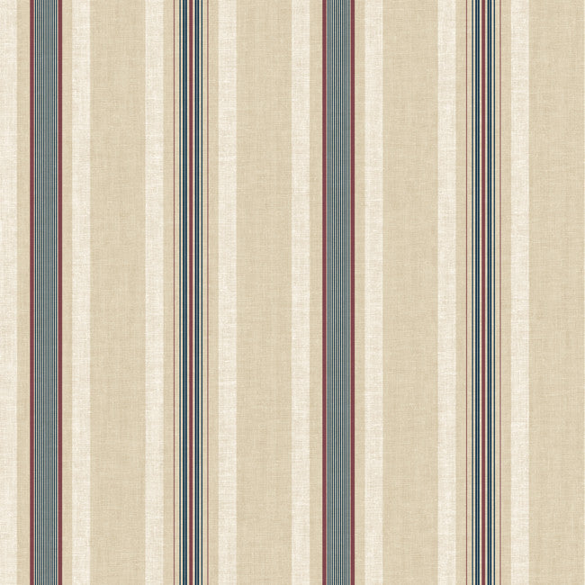 York SA9125 Ashford Stripes Multi Pinstripe Wallpaper
