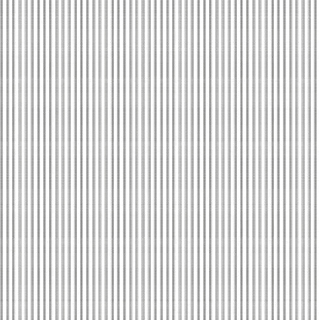 York SA9135 Black & White Taffeta Ticking Wallpaper