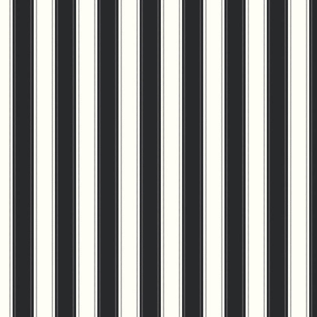 York SA9159 Black & White Silk Stripe Wallpaper