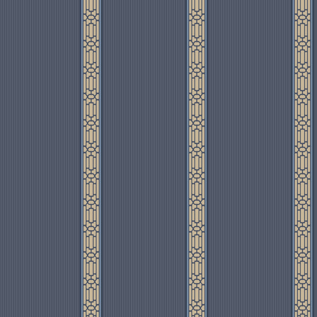 York Wallpaper SA9208 Ashford Stripes Oriental Banding Stripe