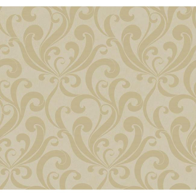 York SS4397 Metallics Book Allover Scroll Wallpaper