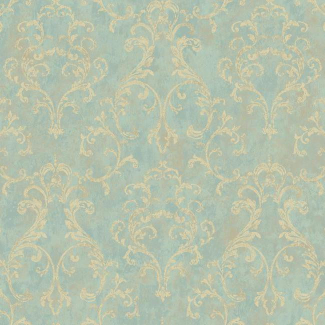 York VR3481 Rhapsody Small Scroll Wallpaper