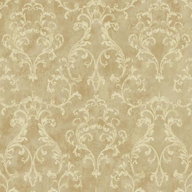 York VR3485 Rhapsody Small Scroll Wallpaper