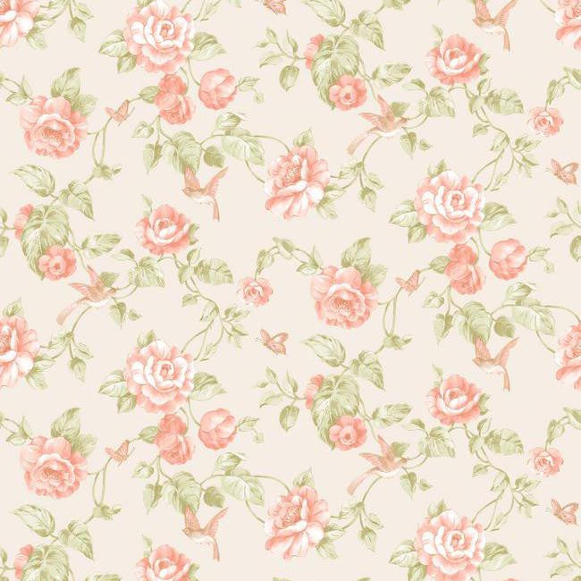 York VR3514 Rhapsody Garden Floral Wallpaper