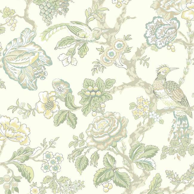 York WA7737 Waverly Classics Casa Blanca Rose Wallpaper