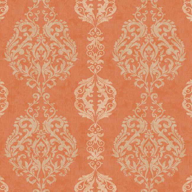 York WB5433 Botanical Fantasy Damask Stripe Wallpaper