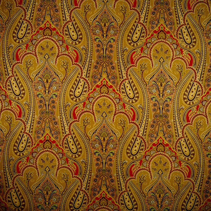 Scalamandre Wallpaper WP81641-001 O'marra Brown, Gold, Red