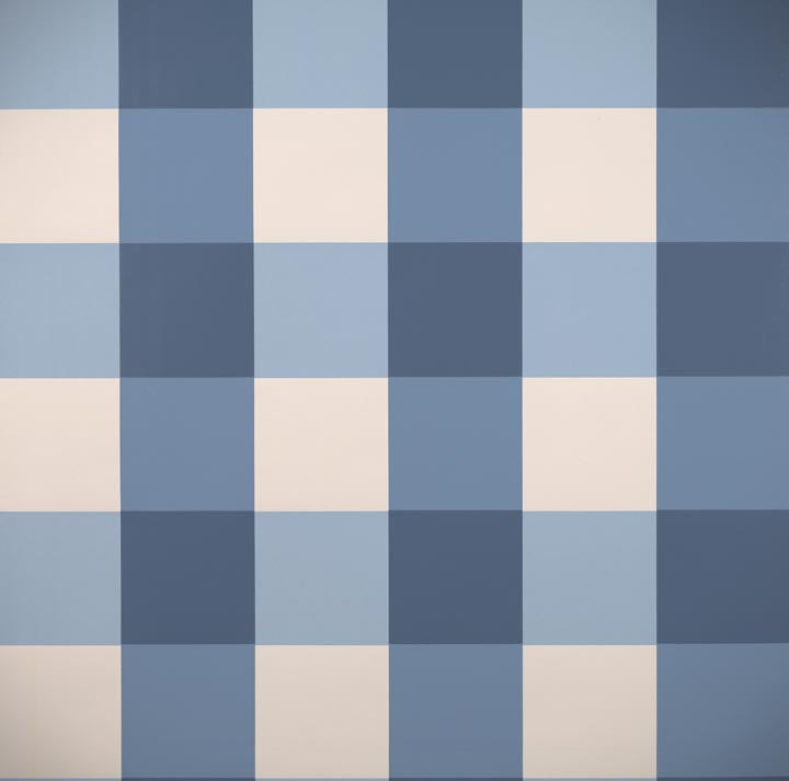 Scalamandre Wallpaper WP88203-006 Gertrude's Plaid Dark Blue Plaid