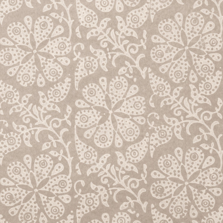 Scalamandre Wallpaper WP88278-004 Shalimar Cream On Tan