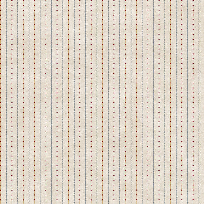 York YC3355 Welcome Home Dots W/Ticking Stripe Wallpaper