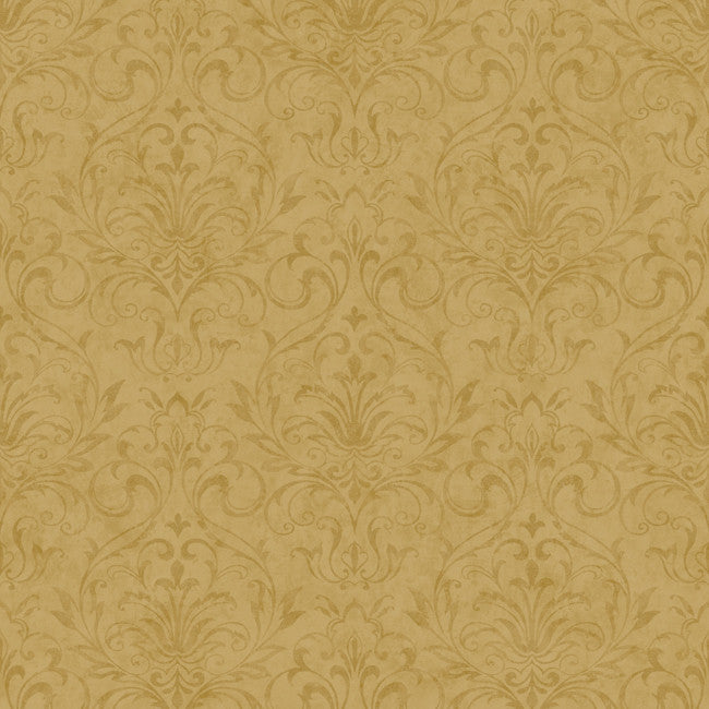 York YC3377 Welcome Home Distressed Damask Wallpaper