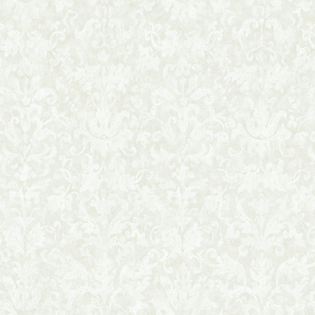 York YK0181 Pink & Purple Book Distressed Damask Wallpaper