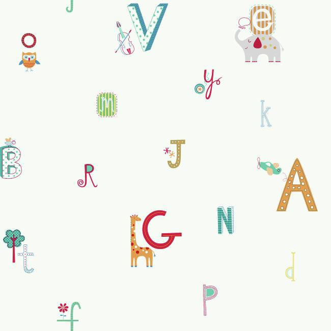 York YS9124 Kids Book ABC Wallpaper