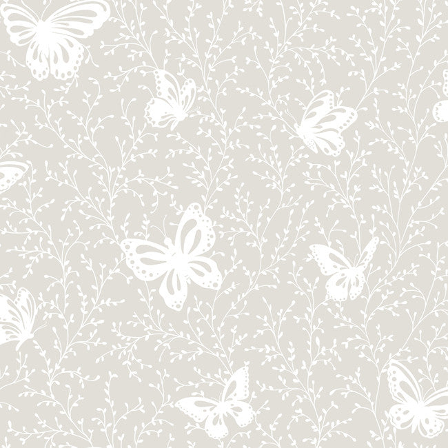 York YS9220 Peek-A-Boo Butterfly Garden Wallpaper