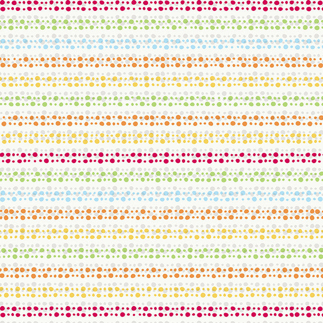 York YS9253 Peek-A-Boo Horizontal Polka Dot Stripe Wallpaper
