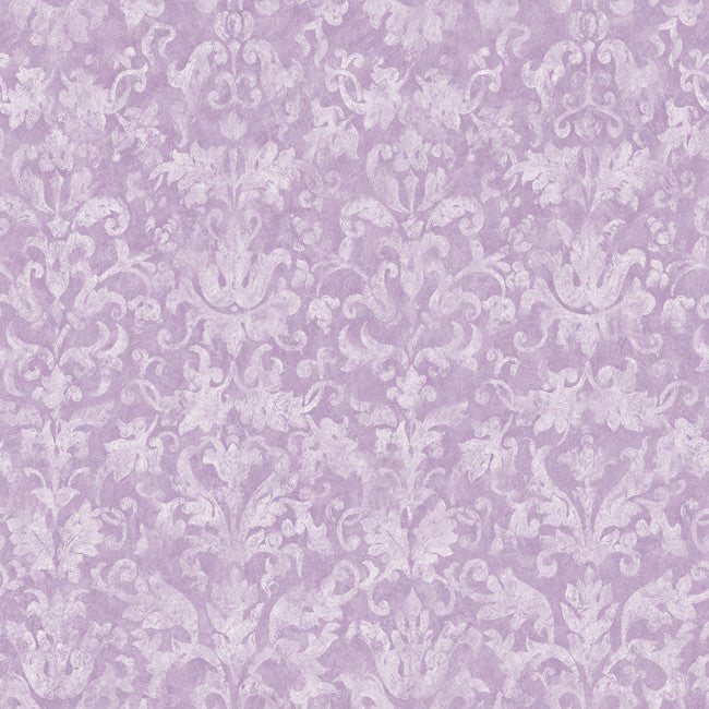 York YS9355 Peek-A-Boo Distressed Damask Wallpaper