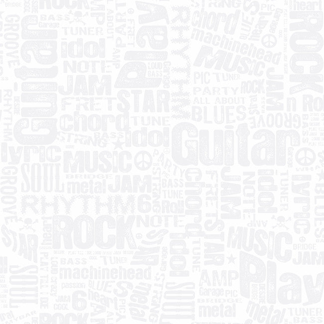 York ZB3124 Boys Will Be Boys Rocker Text Wallpaper