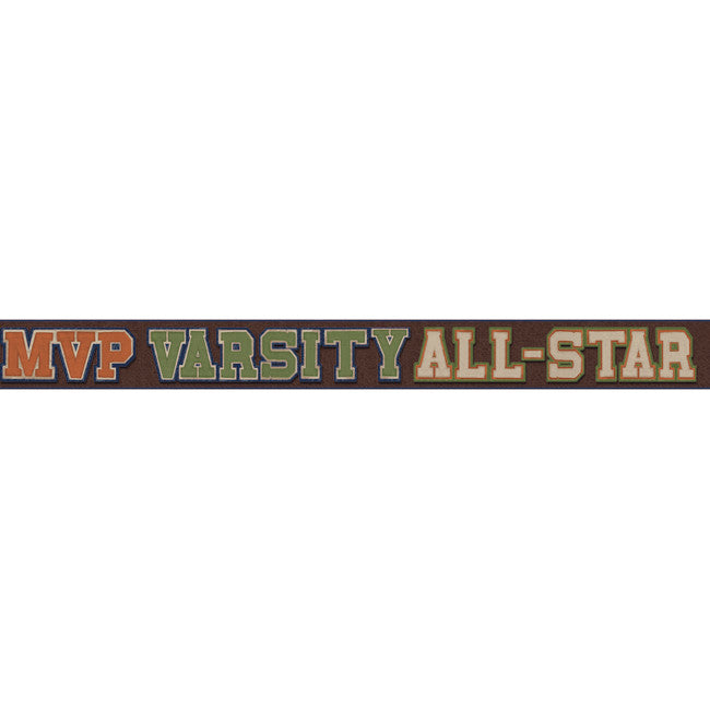 York Wallpaper ZB3177BD Boys Will Be Boys MVP Border, All Stars