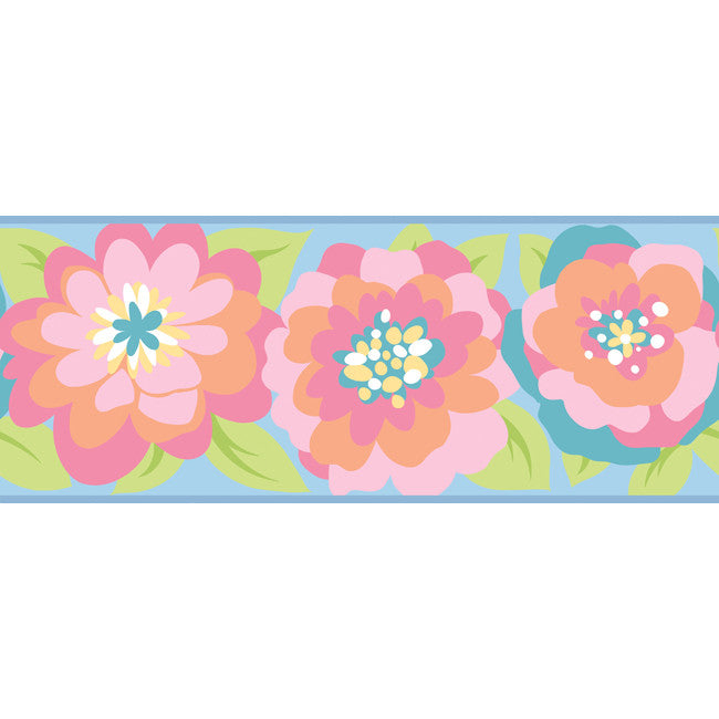 York Wallpaper ZB3438BD Border Portfolio II Graphic Garden Border